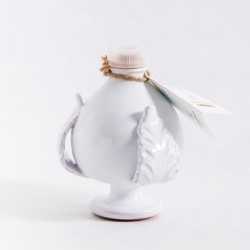 Pumolì bianco - Pumo in ceramica realizzato a mano con 200ml di olio extravergine di oliva biologico Pumolì bianco - Pumo in ceramica realizzato a mano con 200ml di olio extravergine di oliva biologico